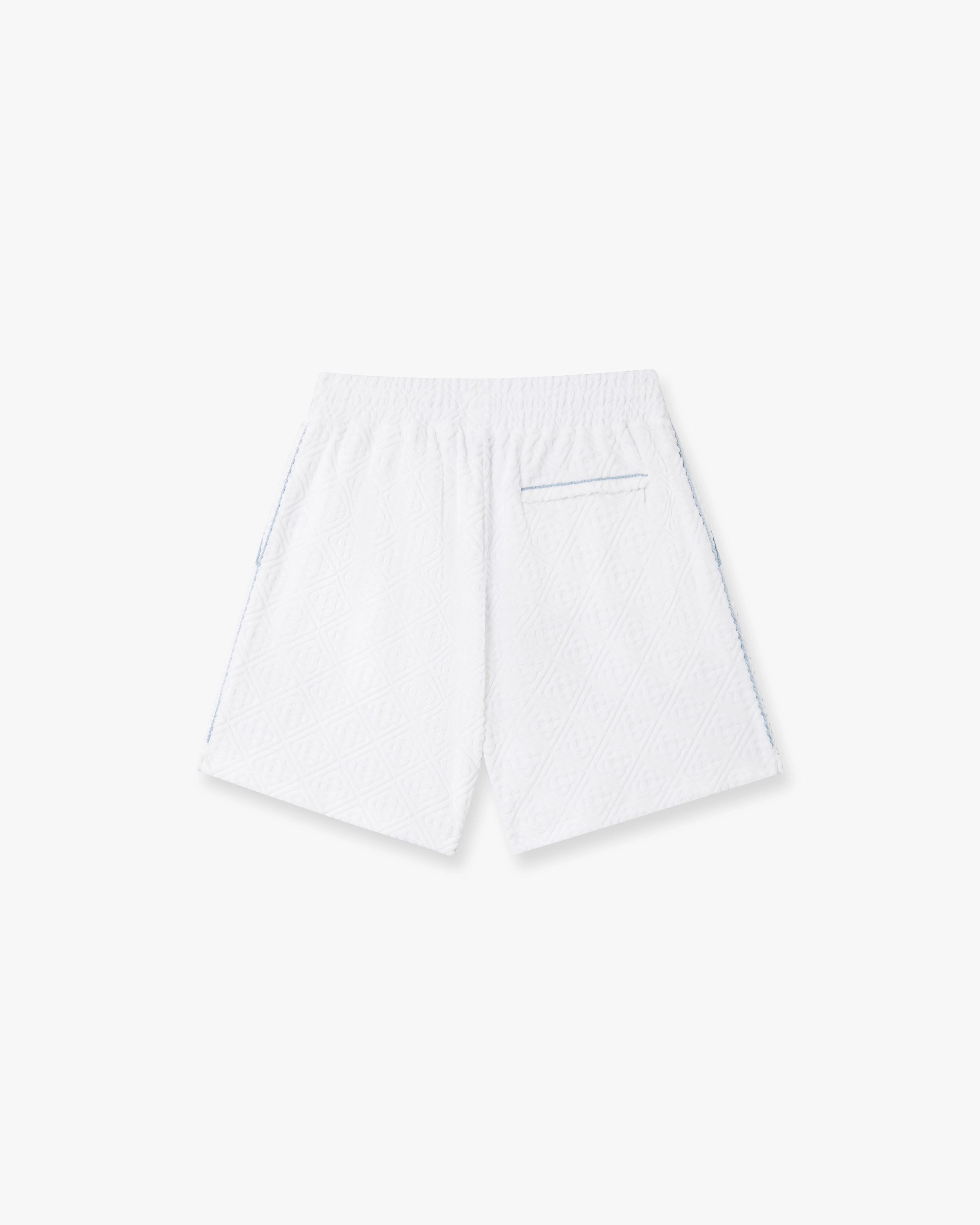 White Towelling Shorts