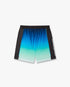 Blue & Green Gradient Football Shorts