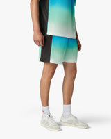 Blue & Green Gradient Football Shorts