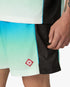 Blue & Green Gradient Football Shorts