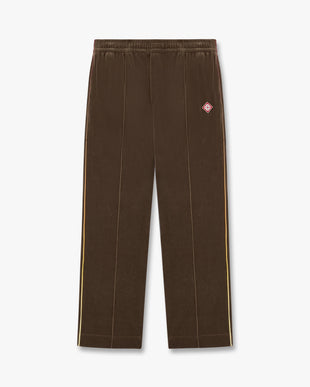 Dark Brown Velour Track Pants