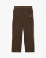 Dark Brown Velour Track Pants