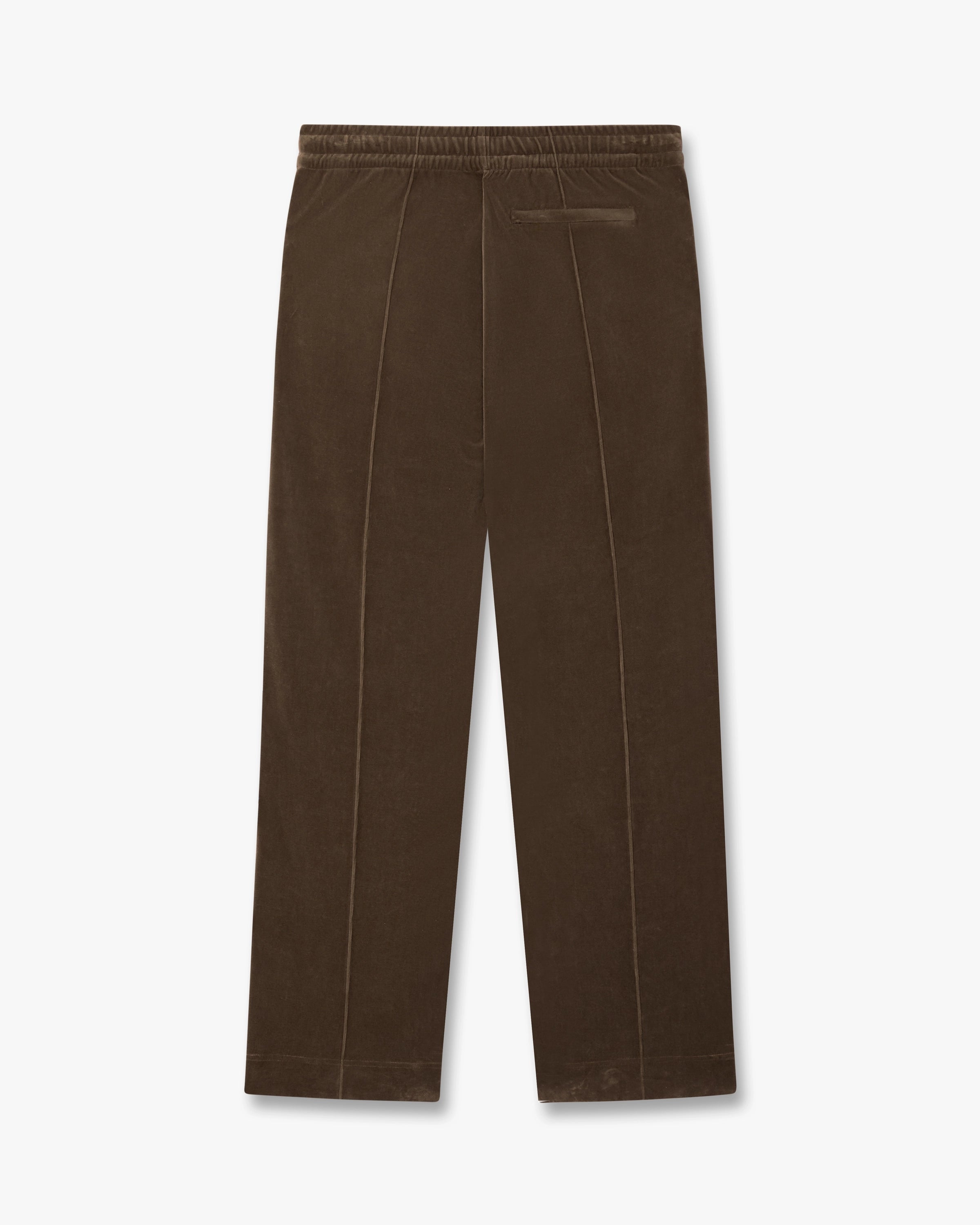 Dark Brown Velour Track Pants