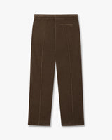 Dark Brown Velour Track Pants