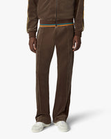 Dark Brown Velour Track Pants