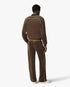 Dark Brown Velour Track Pants