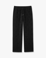 Black Applique Monogram Sweatpants
