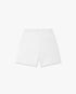 White Striped Velour Shorts