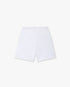 White Striped Velour Shorts