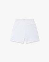 White Striped Velour Shorts
