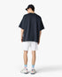 White Striped Velour Shorts