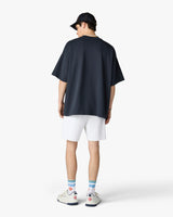 White Striped Velour Shorts