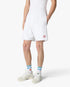 White Striped Velour Shorts