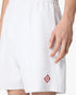 White Striped Velour Shorts