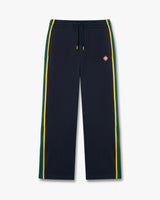 Navy & Green Panelled Sweatpants