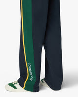 Navy & Green Panelled Sweatpants