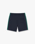 Navy & Green Panelled Sweatshorts