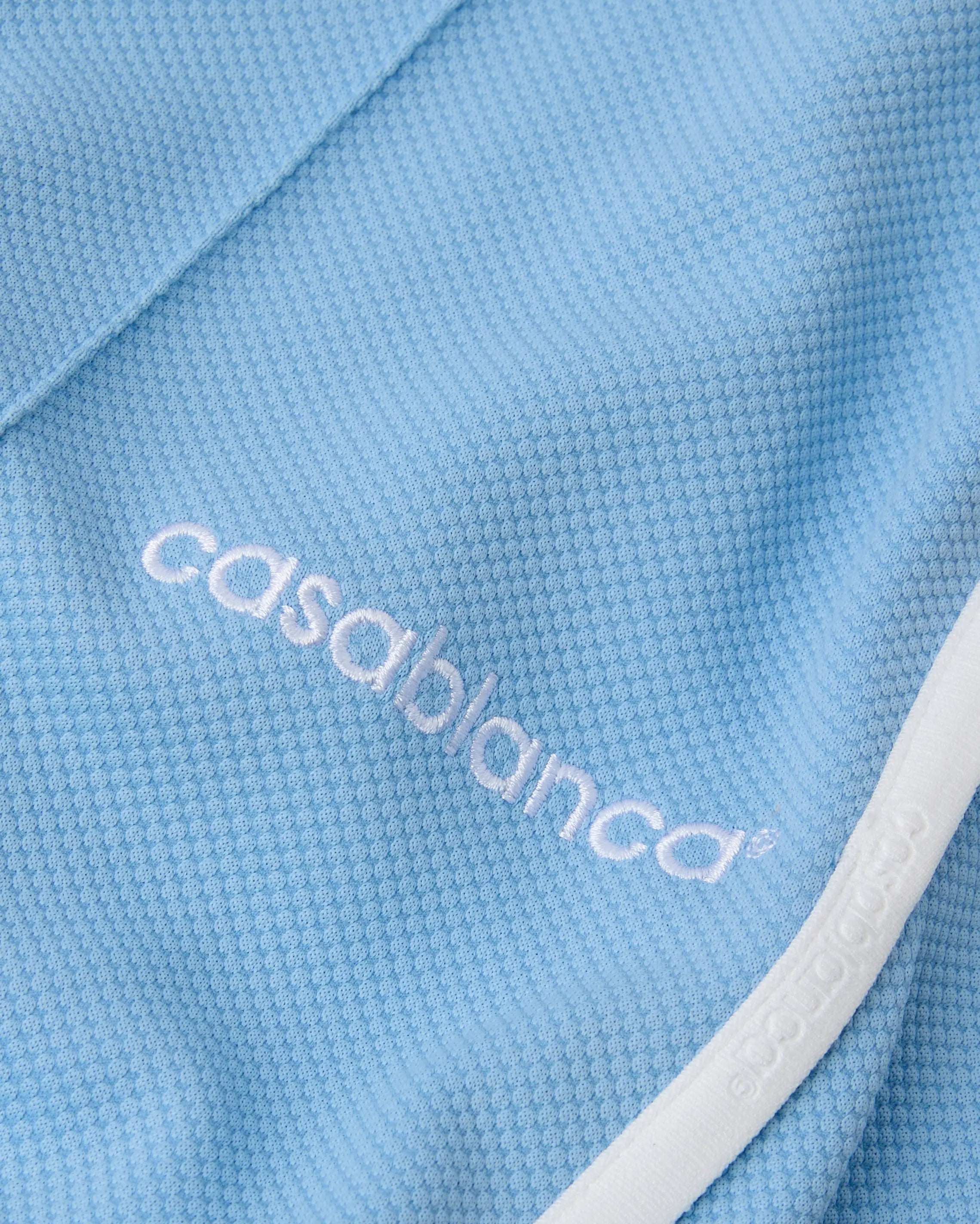 Pale Blue Pique Track Pants