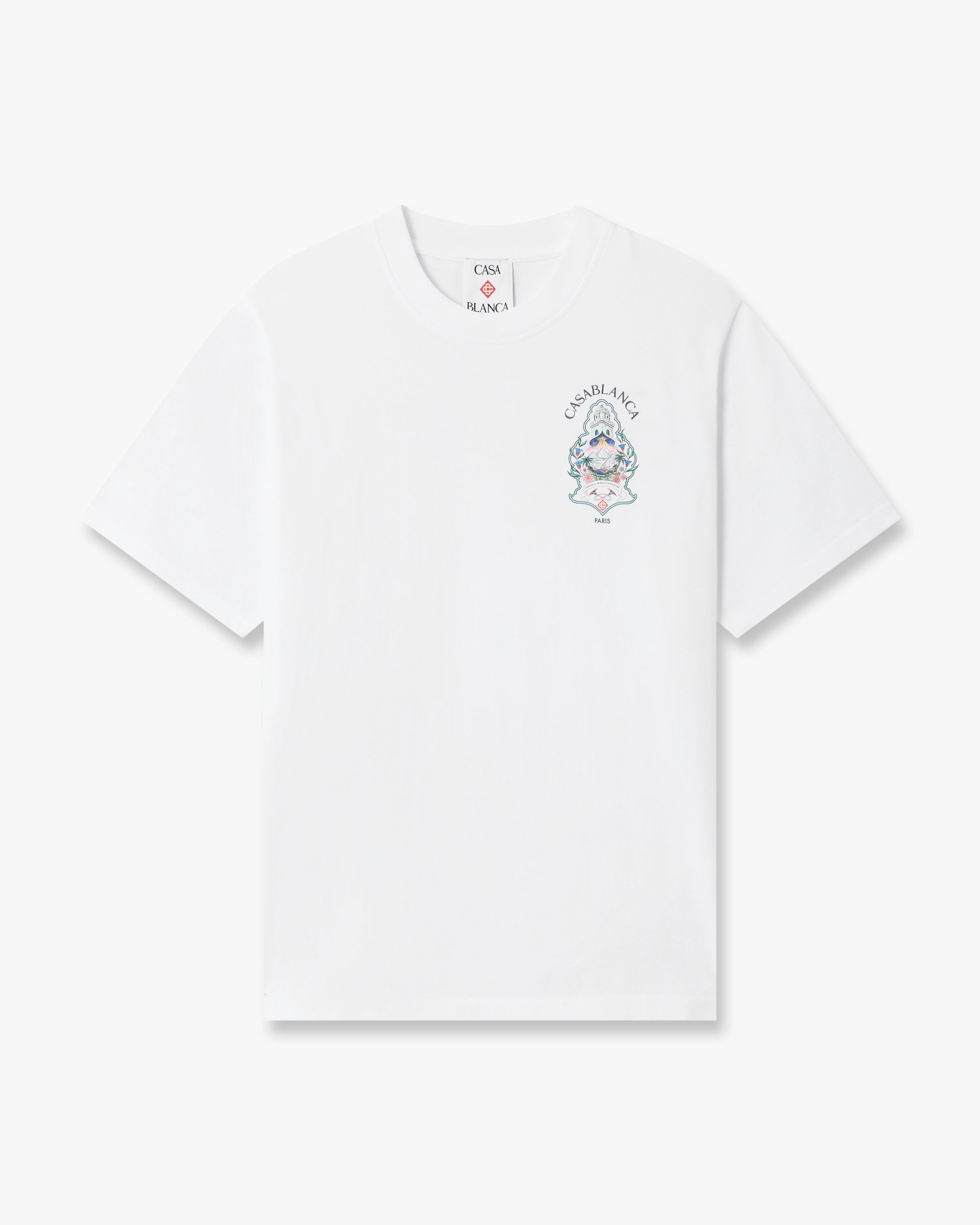 White Hotel Emblem Short Sleeve T-Shirt