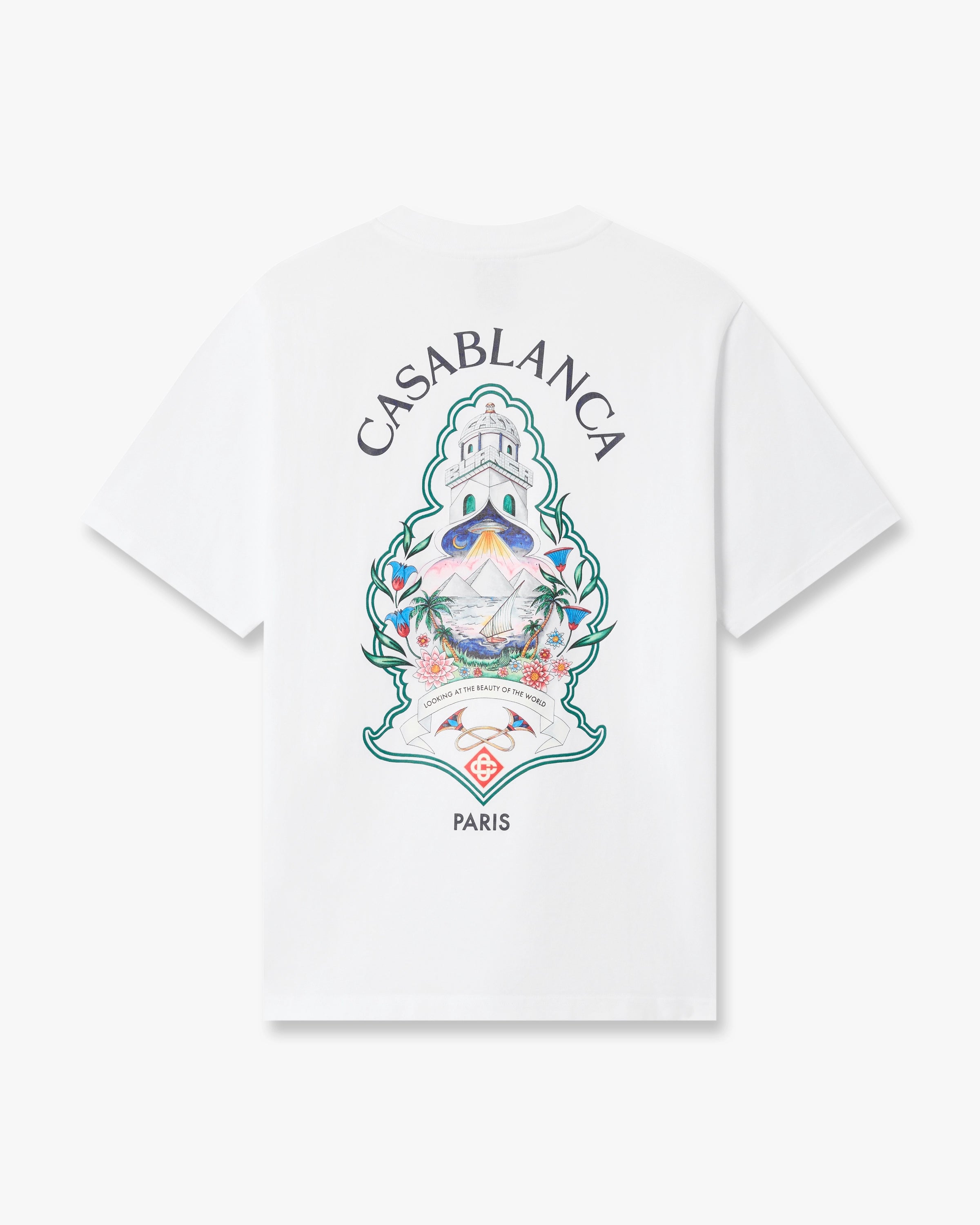 White Hotel Emblem Short Sleeve T-Shirt