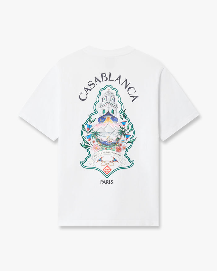White Hotel Emblem Short Sleeve T-Shirt