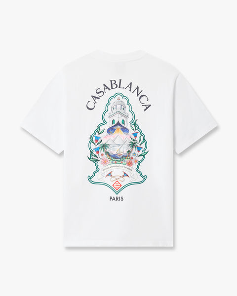 White Hotel Emblem Short Sleeve T-Shirt | Casablanca Paris