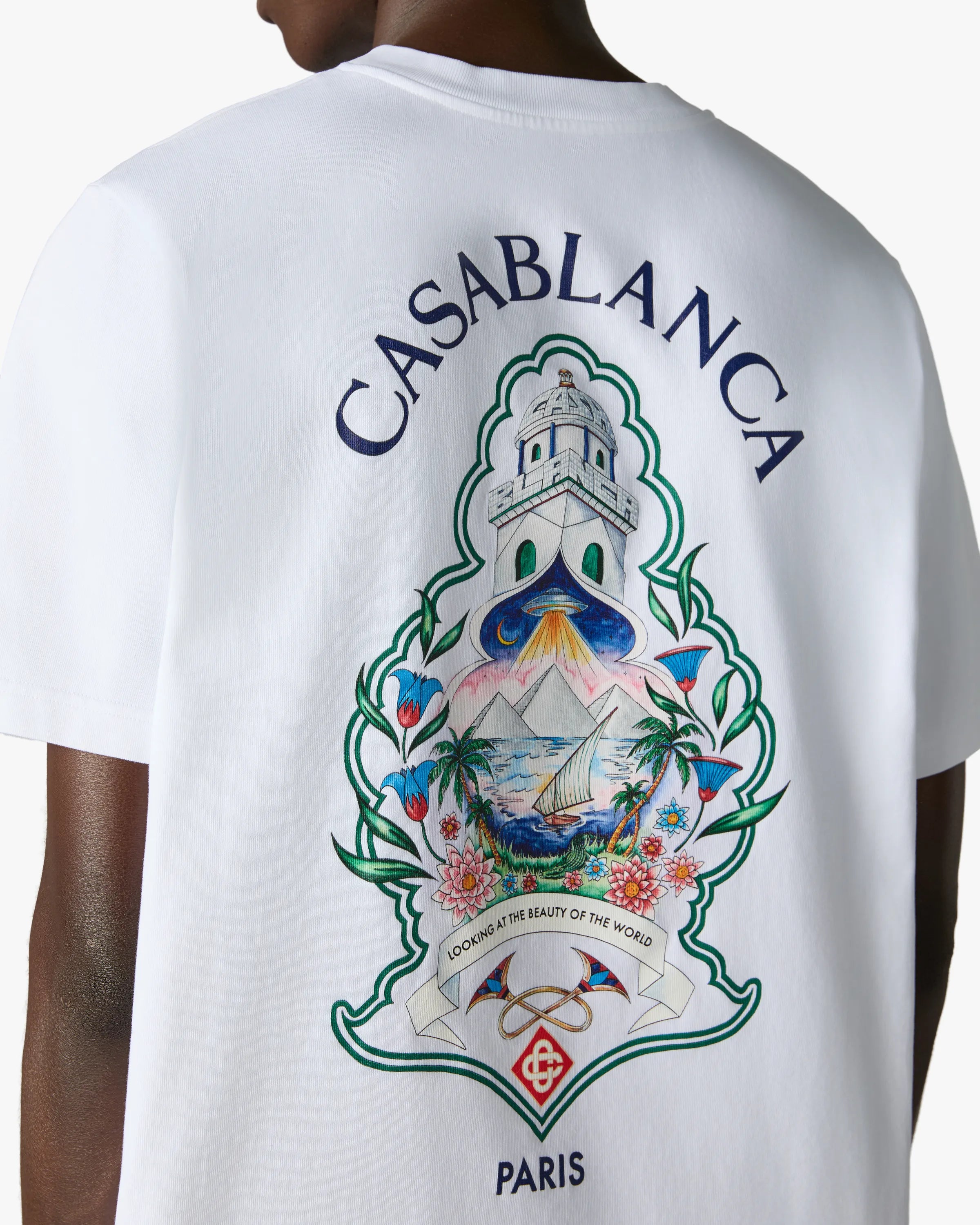 White Hotel Emblem Short Sleeve T-Shirt