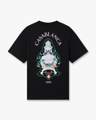 Black Hotel Emblem Short Sleeve T-Shirt