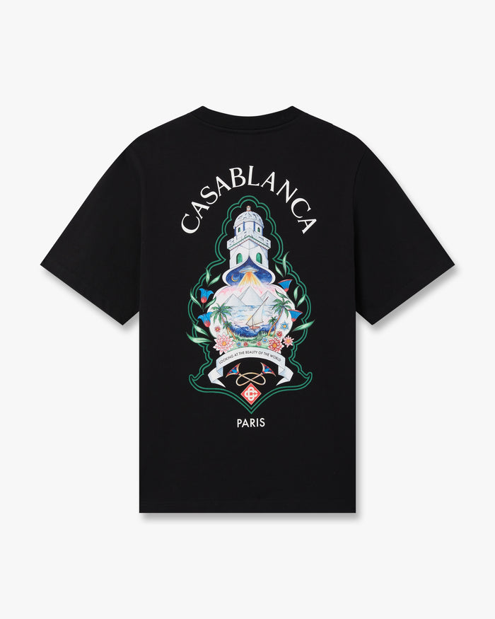 Black Hotel Emblem Short Sleeve T-Shirt