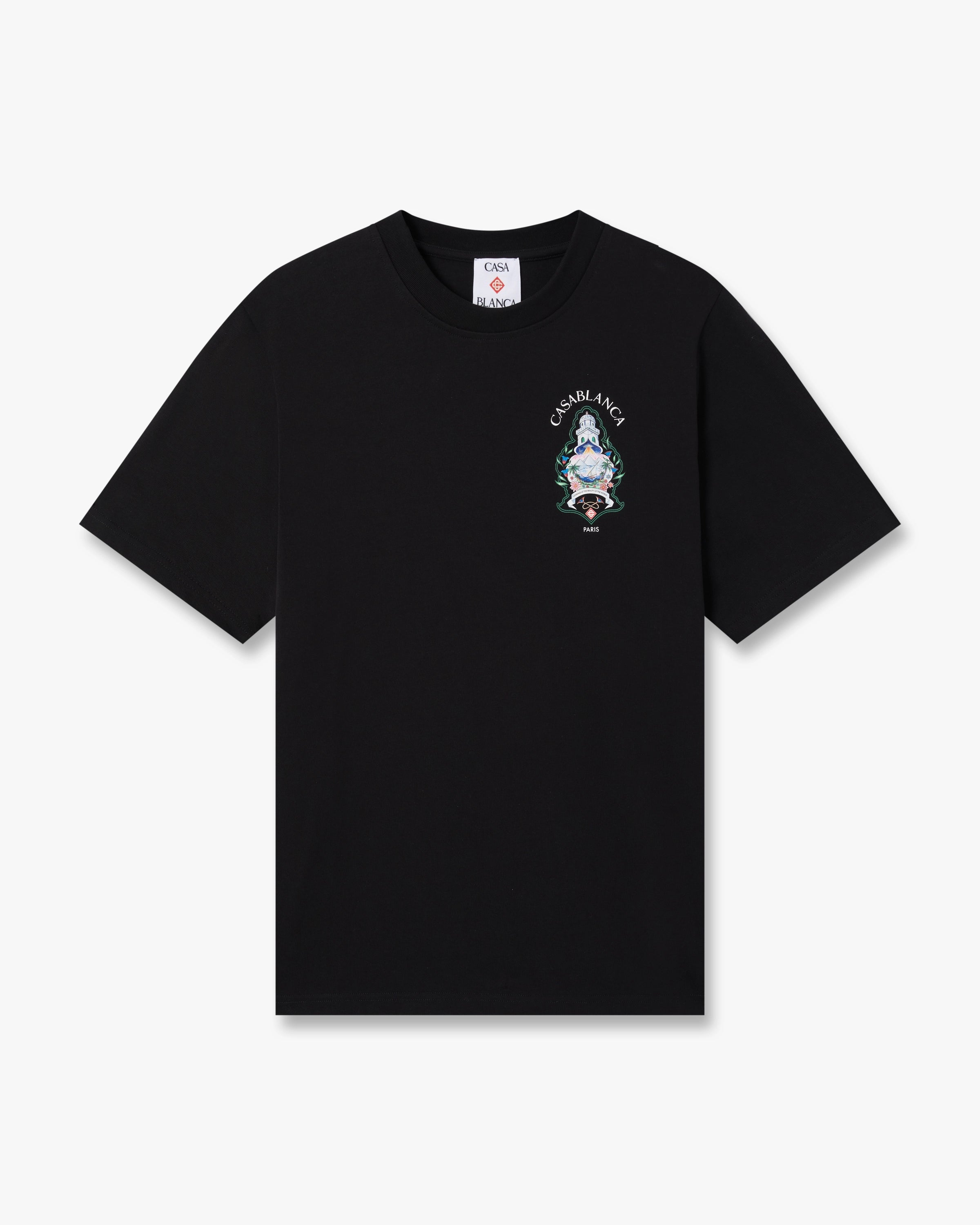 Black Hotel Emblem Short Sleeve T-Shirt