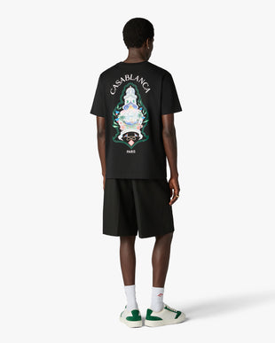 Black Hotel Emblem Short Sleeve T-Shirt