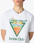 White Tennis Club Icon Pyramid Abduction Short Sleeve T-Shirt