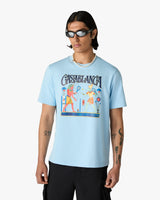 Light Blue Egyptian Tennis Match Short Sleeve T-Shirt