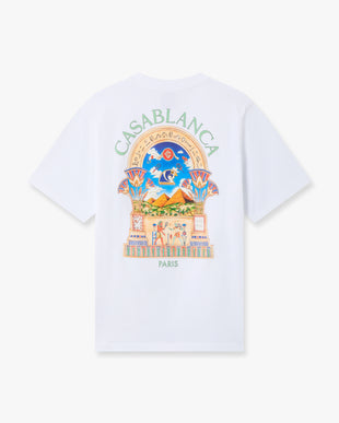 White Egyptian L'Arche Short Sleeve T-Shirt