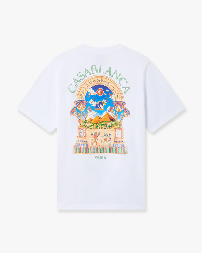 White Egyptian L'Arche Short Sleeve T-Shirt