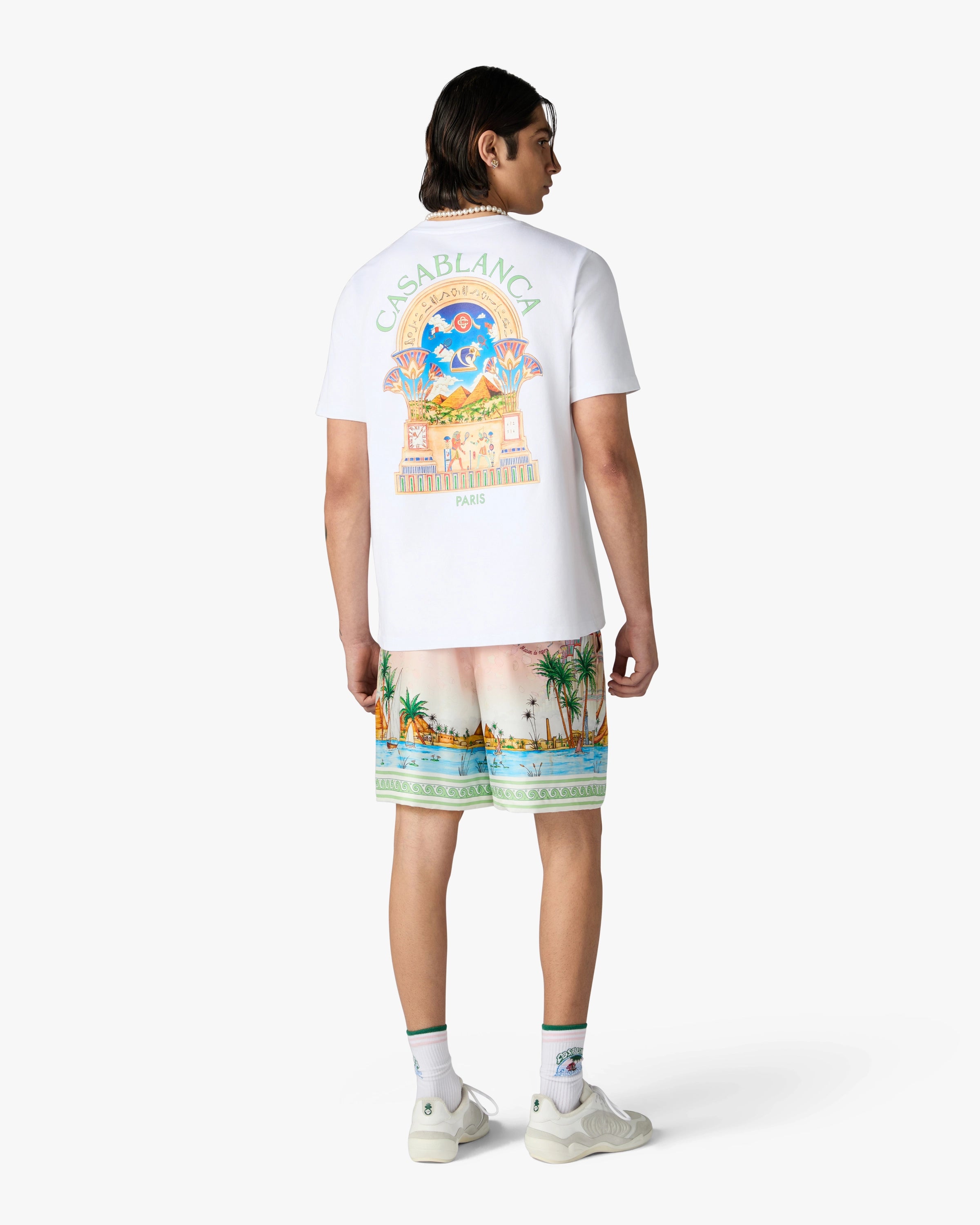 White Egyptian L'Arche Short Sleeve T-Shirt