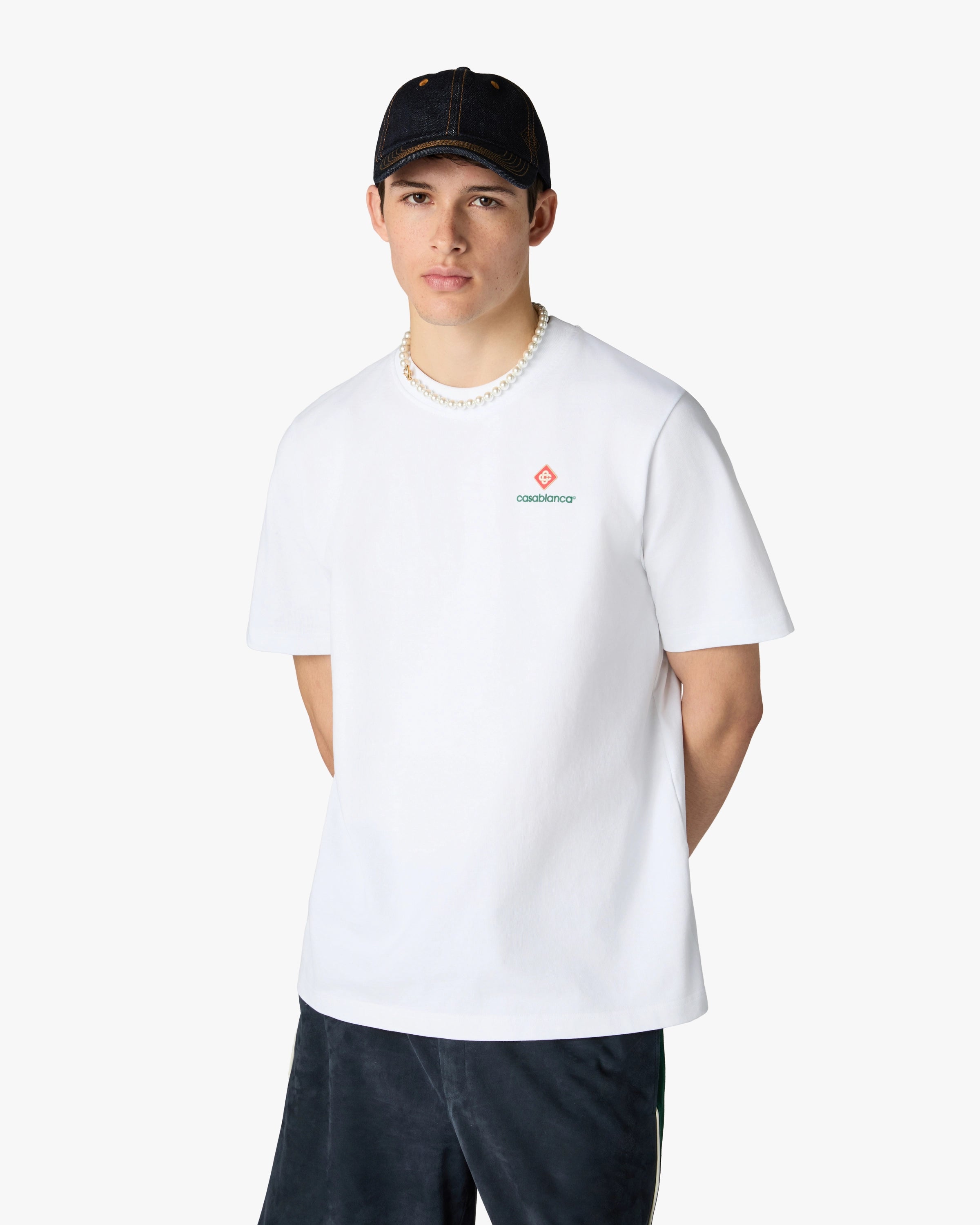 White Sport Type Short Sleeve T-Shirt