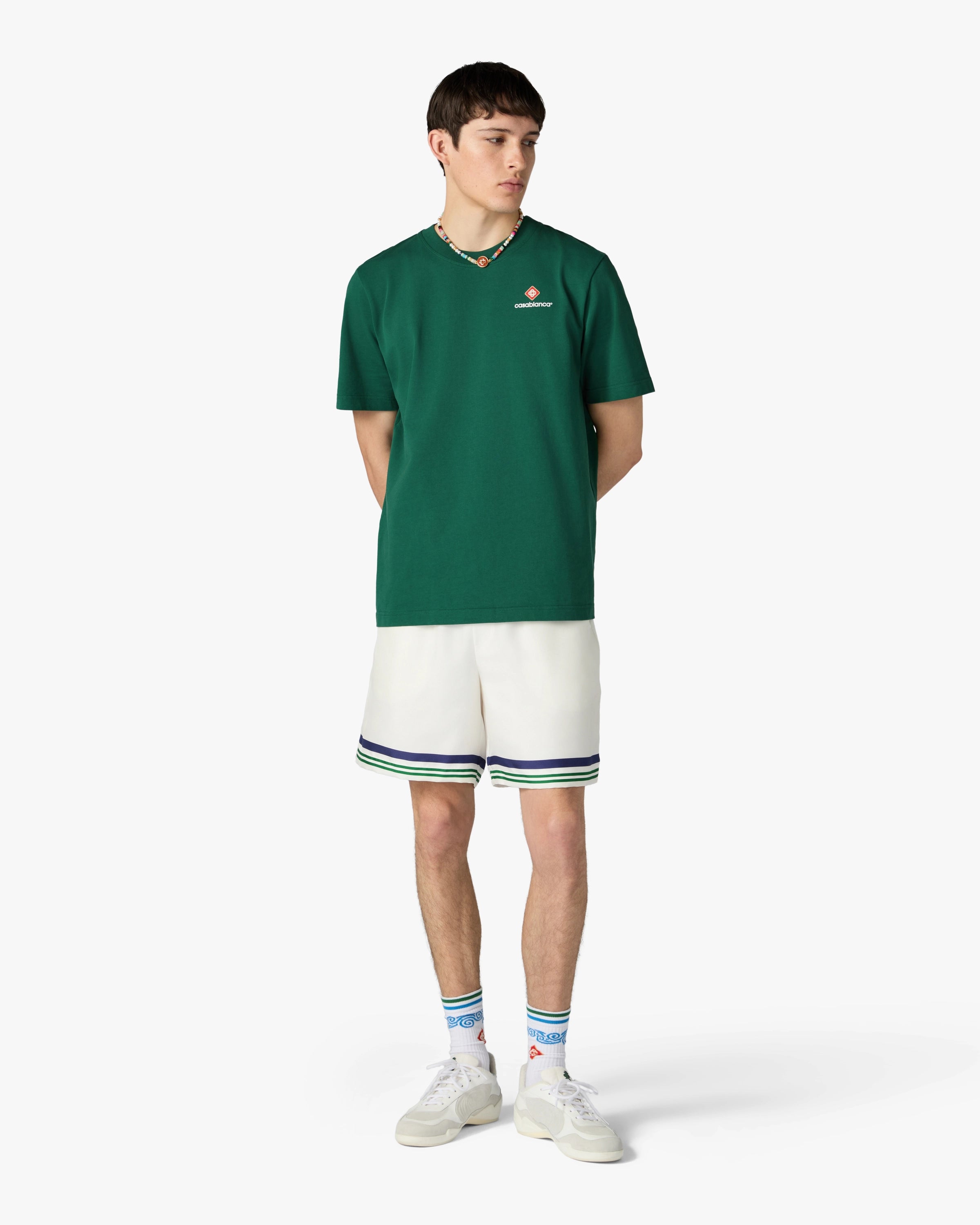 Green Sport Type Short Sleeve T-Shirt