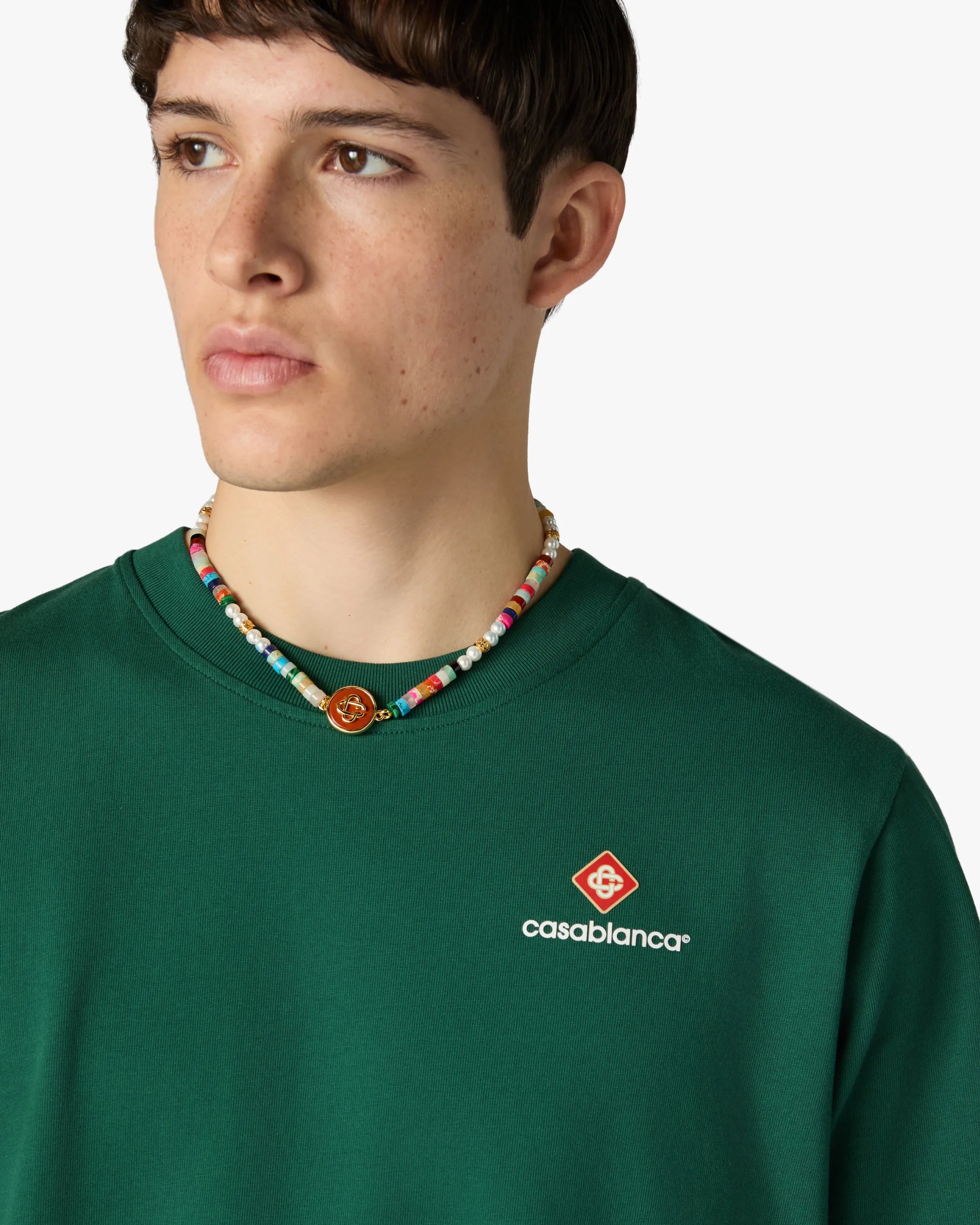 Green Sport Type Short Sleeve T-Shirt