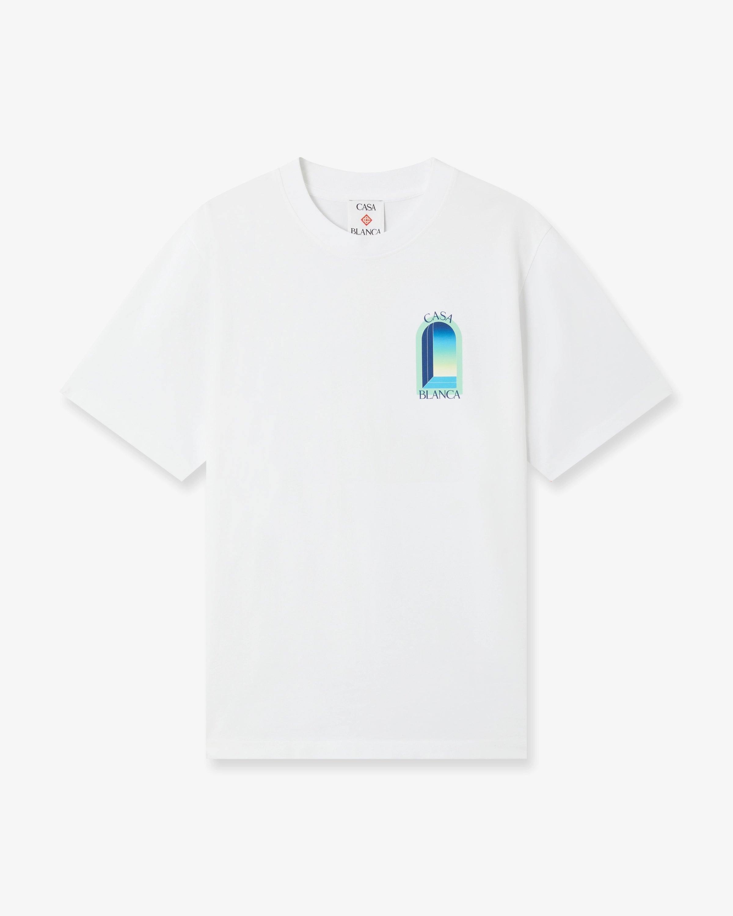 White & Mint L'Arche Short Sleeve T-Shirt