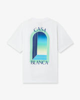 White & Mint L'Arche Short Sleeve T-Shirt