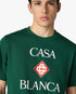 Green Casablanca Diamond Logo Short Sleeve T-Shirt