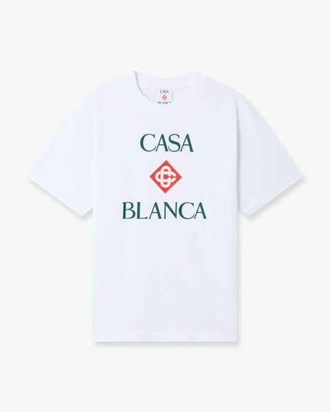 Casablanca Tシャツ White Casablanca Diamond Logo Short Sleeve T-Shirt | Casablanca Paris