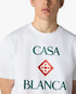 White Casablanca Diamond Logo Short Sleeve T-Shirt