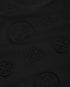 Black Applique Monogram Oversized Short Sleeve T-Shirt