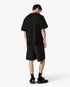 Black Applique Monogram Oversized Short Sleeve T-Shirt