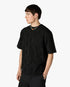 Black Applique Monogram Oversized Short Sleeve T-Shirt