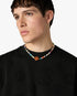 Black Applique Monogram Oversized Short Sleeve T-Shirt