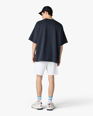 Navy Sport Type Oversized Short Sleeve T-Shirt