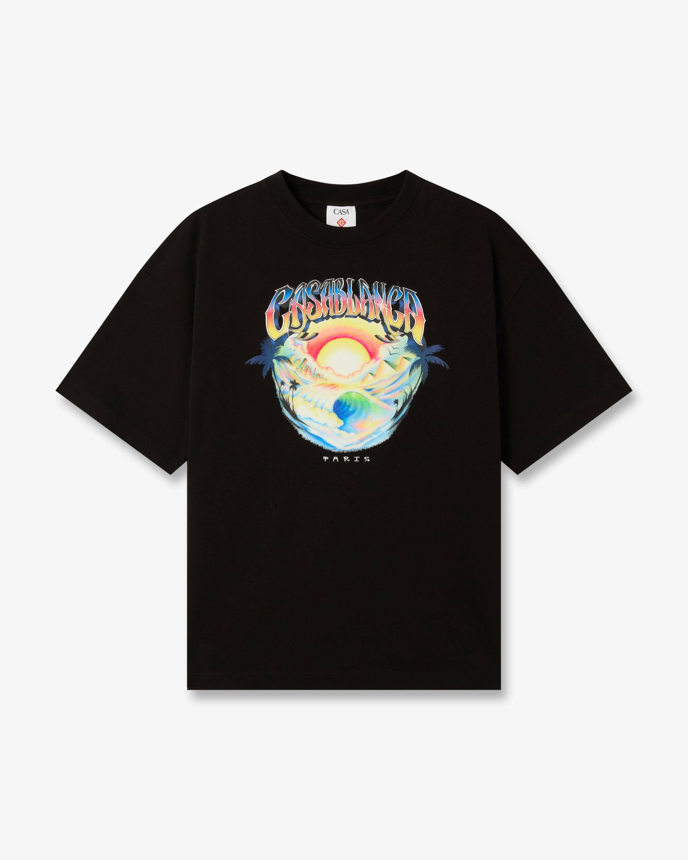 Black Airspray Oversized Short Sleeve T-Shirt